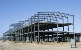 Painting Three Floor Steel Structure Frame
